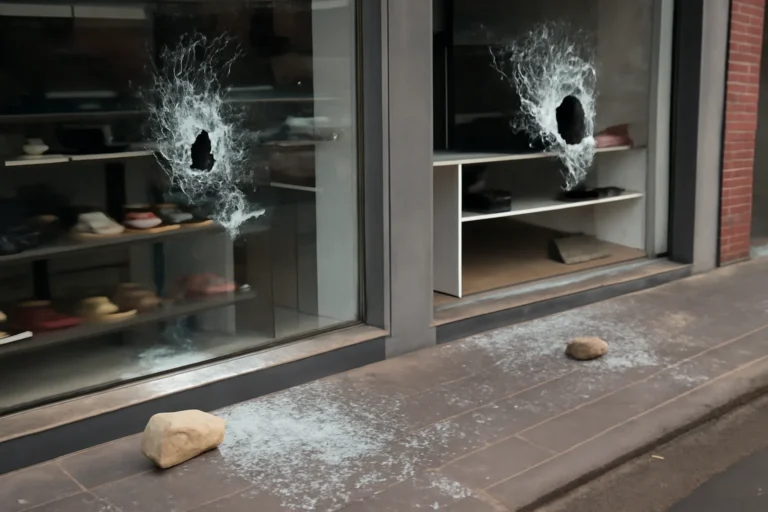 Vitrines destruídas a pedradas em Araraquara, SP: três furtos em cinco dias deixam comerciantes sem mercadoria, imagens mostram a ação e polícia investiga