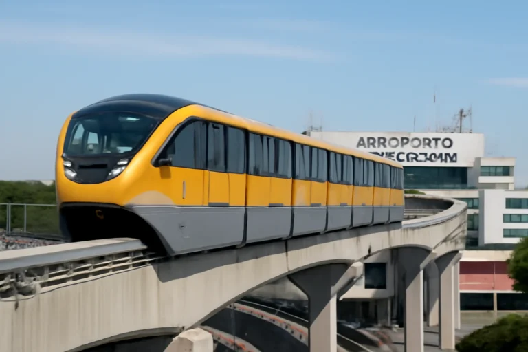 Monotrilho Linha 17-Ouro inicia operação com trens de 5 vagões, 60,8 m e capacidade para 616 passageiros, ligação direta ao Aeroporto de Congonhas