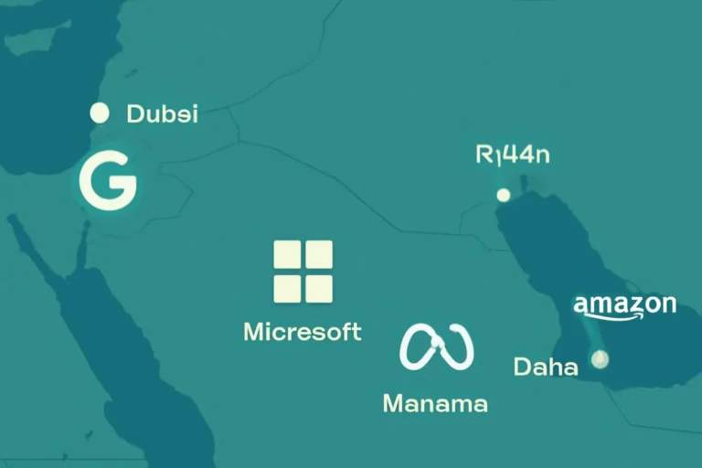 Big techs que o Irã pode atacar e onde ficam suas sedes e filiais no Oriente Médio, com lista de cidades-chave como Dubai, Tel Aviv, Riad, Manama e Doha