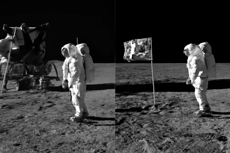 FOTOS históricas da chegada do homem à Lua: imagens icônicas de 1969 que inspiram a volta à órbita lunar com Artemis II e alimentam teorias e debates