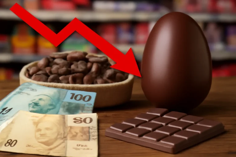 Preço do cacau despenca a R$167 por arroba, mas ovo de Páscoa segue caro: entenda por que o preço do cacau não reduz o valor do chocolate nas prateleiras