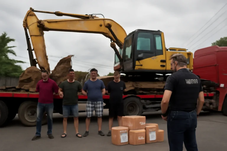 Quadrilha especializada em furto de máquinas pesadas viajava de São Paulo para obras no Nordeste, enviava peças por correio e cinco suspeitos foram presos