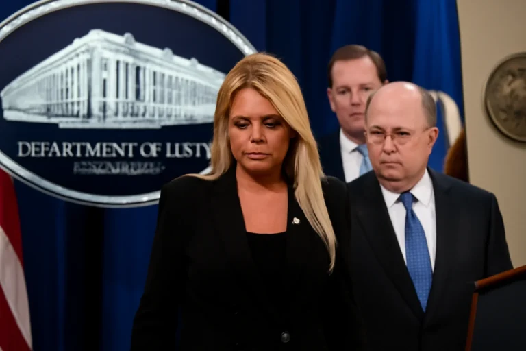 Demissão de Pam Bondi, procuradora-geral dos EUA, eleva tensão no Departamento de Justiça após controvérsia dos arquivos de Epstein e pressão de Trump para atuar contra adversários