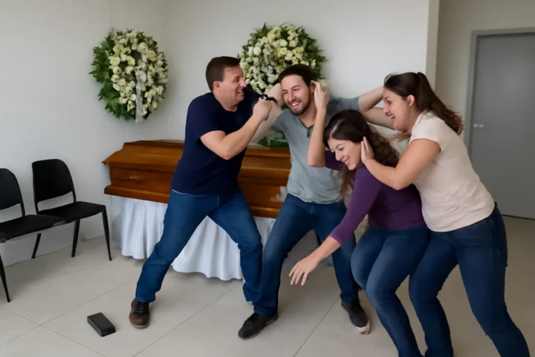 Briga em funerária em Nova Serrana por divergência sobre plano contratado e cobrança de urnas e tanatopraxia termina com duas pessoas feridas e celular danificado