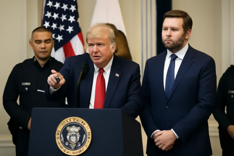 Operação anticorrupção em estados democratas, Trump nomeia J.D. Vance ‘czar da fraude’ e cita prisões em Los Angeles por desvios de US$ 50 milhões