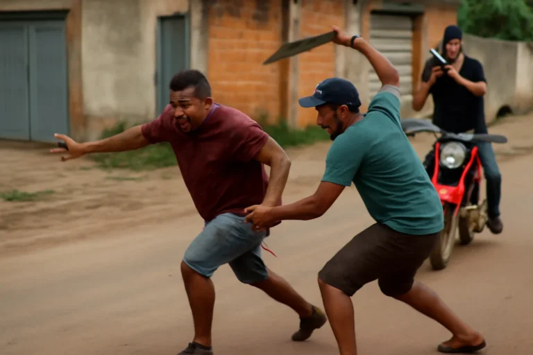 Homem perseguido e morto a facadas no sul do Pará, imagens mostram ataque com facão e faca, suspeito foge de moto e grava vídeo dizendo que mataria por motocicleta