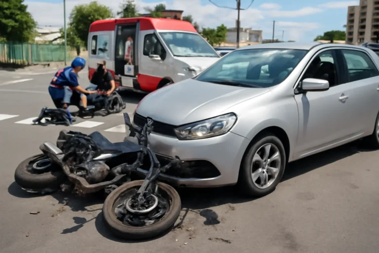 Acidente entre moto e carro em Aracaju flagrado por câmeras, ocupantes da moto foram levados a hospital na Zona Norte, partes entraram em acordo e acionaram seguradoras