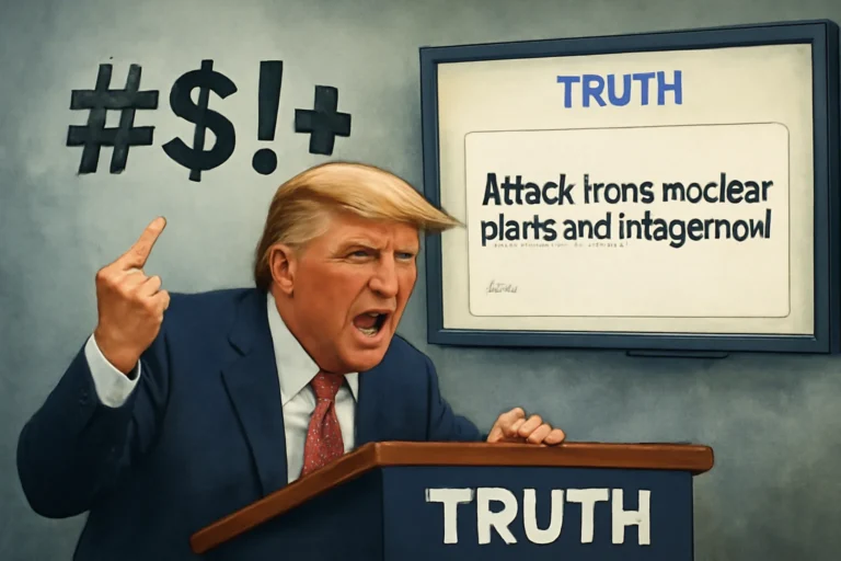 Palavrões de Trump expõem desespero e risco legal, postagem no Truth Social sugerindo ataque a usinas e pontes do Irã provoca crise política e judicial