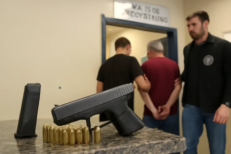 Arma ligada ao tráfico apreendida em Barra Mansa, tio de suspeita conduzido à delegacia após prestar esclarecimentos, investigação segue com perícia e diligências