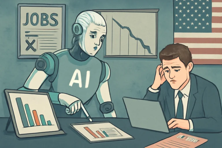 Como a inteligência artificial já reduz vagas e pressiona profissionais iniciantes, medindo perdas e ganhos no mercado de trabalho dos EUA desde o ChatGPT