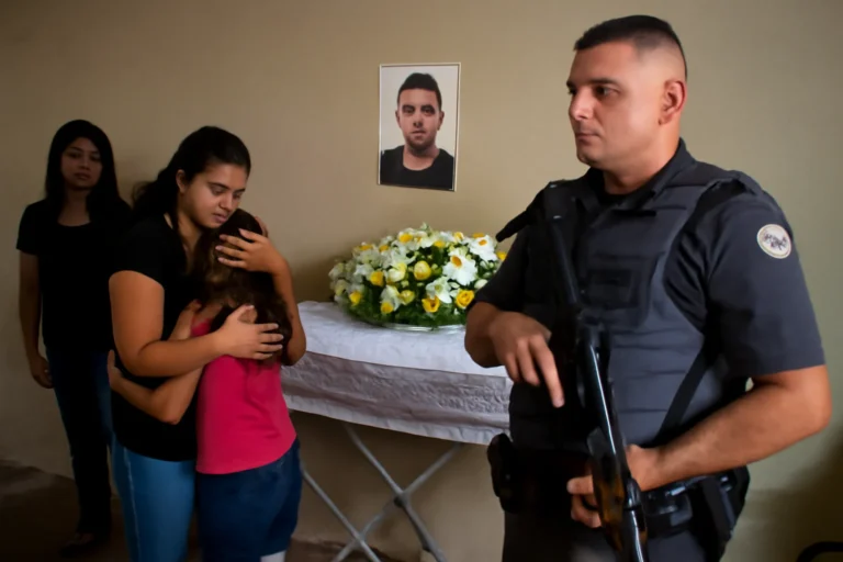 Feminicídio em Patrocínio Paulista, SP, com velório sob escolta da PM, família ameaçada e filha de 7 anos em risco enquanto suspeito Lucas Ferreira é procurado