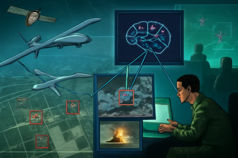 Como o Project Maven usa inteligência artificial para transformar imagens de drones e satélite em ataques letais em minutos, acelerando seleção de alvos