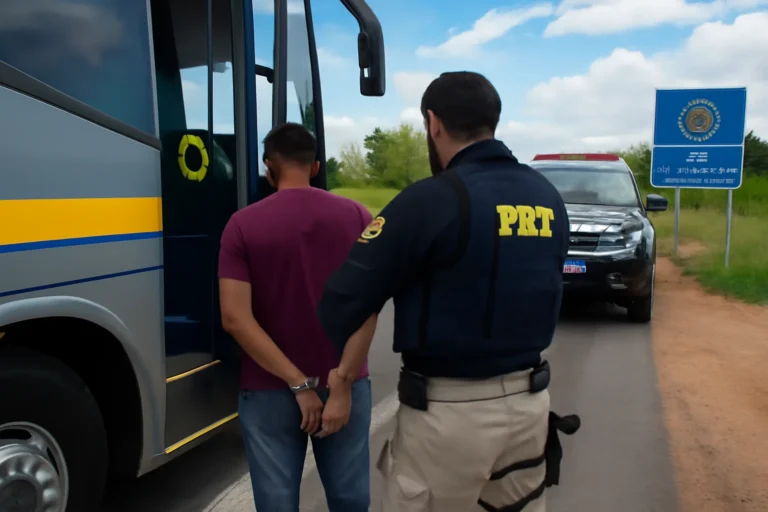 Passageiro procurado por roubo é capturado em ônibus interestadual durante fiscalização da PRF na BR-230 no Piauí