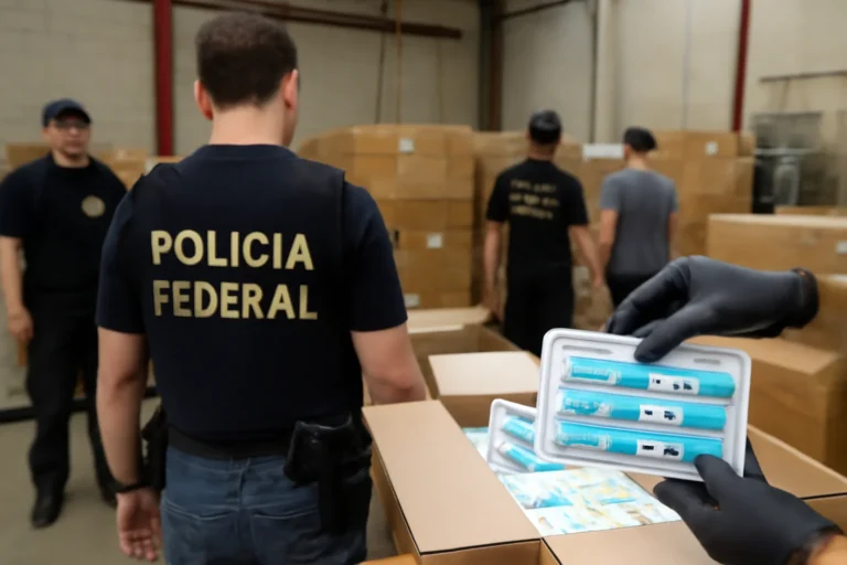 Esquema nacional de fabricação de canetas emagrecedoras falsas é desarticulado com ação da PF em Joinville e Lages