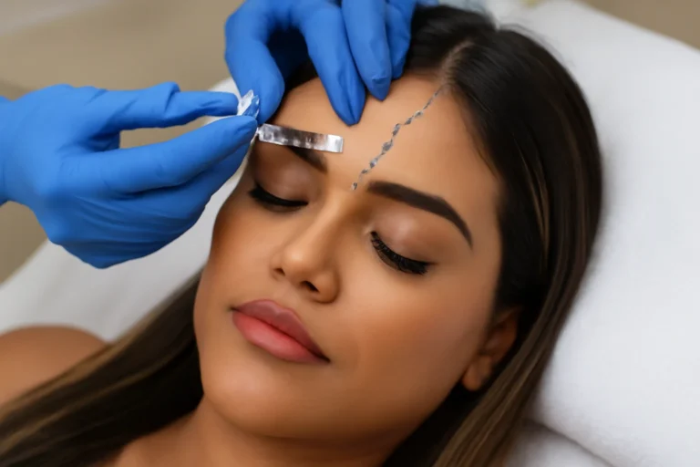 Camila Loures retira veia aparente na testa com procedimento estético com riscos e sem consenso médico