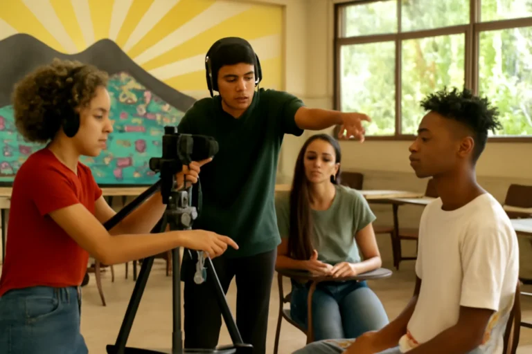 Oficina gratuita de cinema forma jovens das comunidades do Rio para criar curtas-metragens com histórias reais