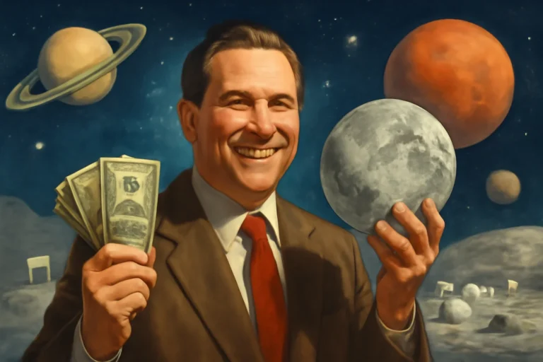 O americano que se tornou milionário vendendo terrenos na Lua e outros planetas aproveitando brechas legais do espaço