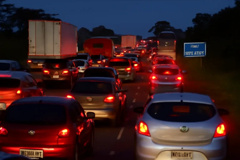 Congestionamento histórico na BR-262 em show do Guns N’ Roses revela falhas de logística e causa atraso de mais de 1 hora em Campo Grande