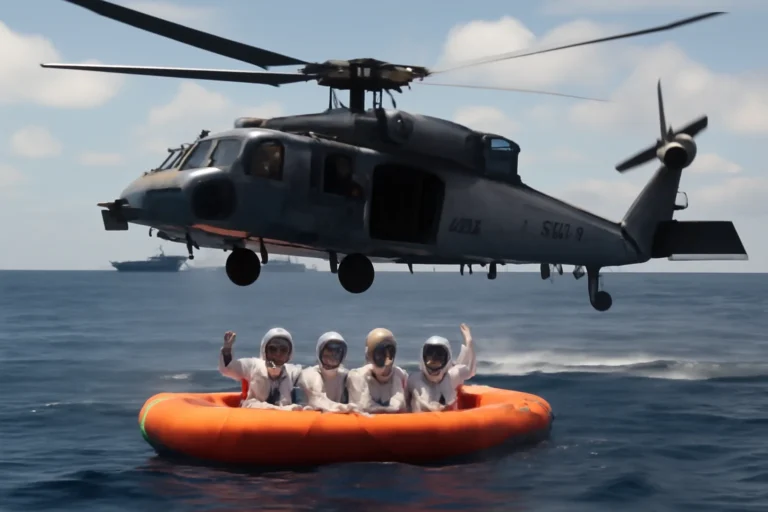 Astronautas da Artemis II são resgatados em segurança e levados de helicóptero para porta-aviões após pouso no Oceano Pacífico