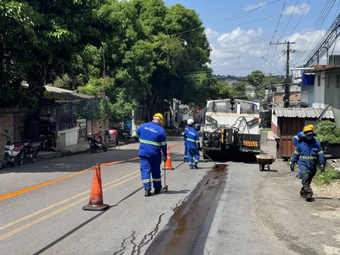 Concessionária de Manaus intensifica recapeamento asfáltico em mais de 60 bairros
