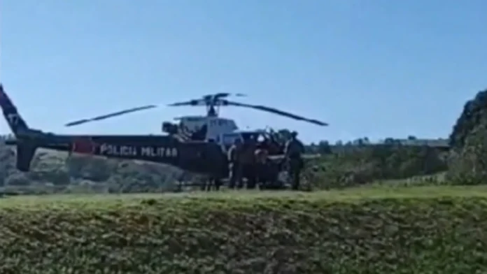 Homem é resgatado de fossa em Sorocaba com apoio do Helicóptero Águia
